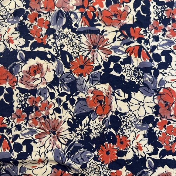 NWT Pact Organic Cotton Blend Fit Flare L‎ 3/4 Sleeve Floral Cosmos Party Dress - Picture 5 of 8